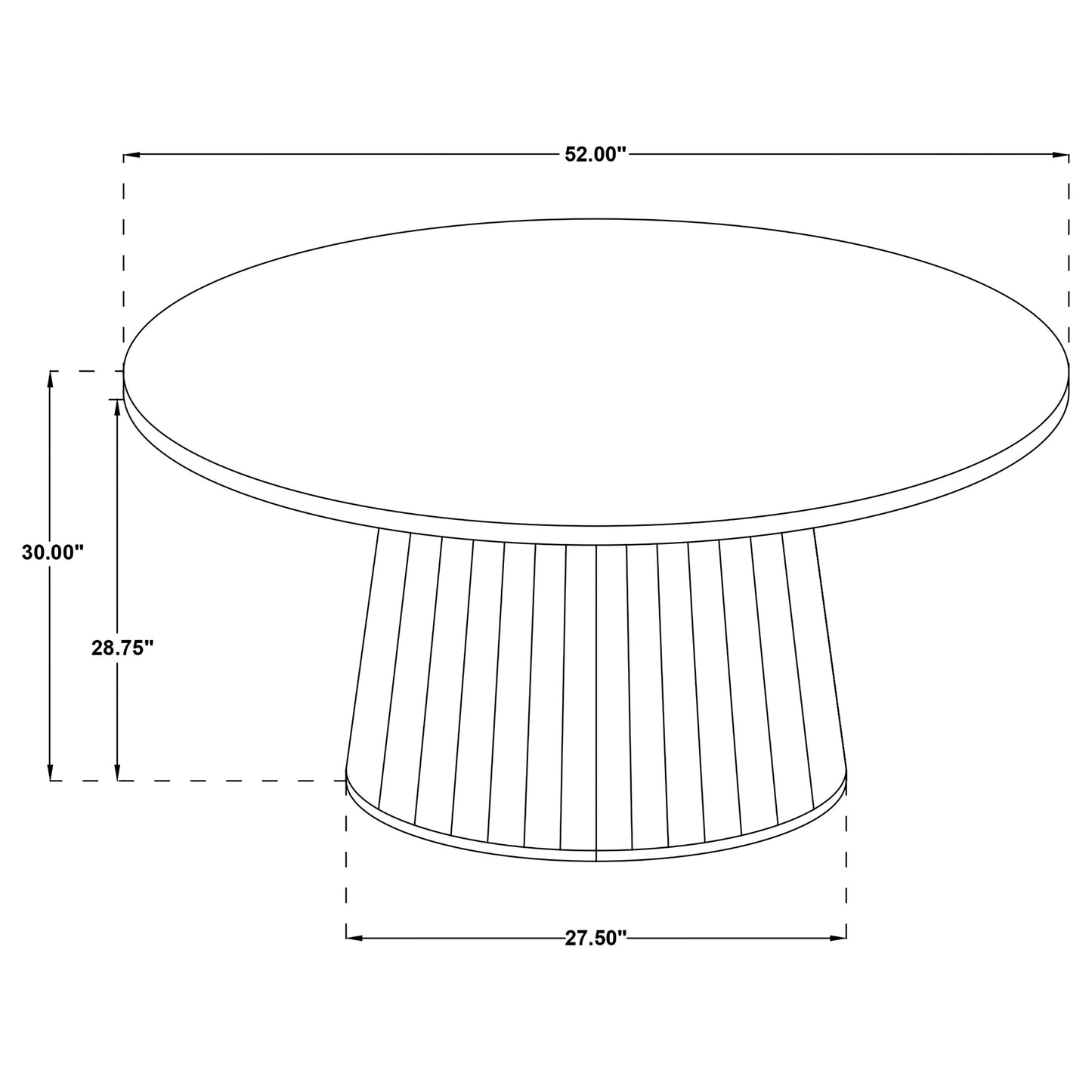 Galindo 5-piece 52-inch Round Dining Set Light Grey and Walnut