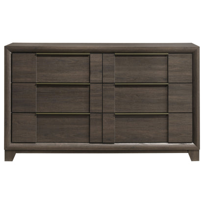 Farre 6-drawer Dresser Dark Brown