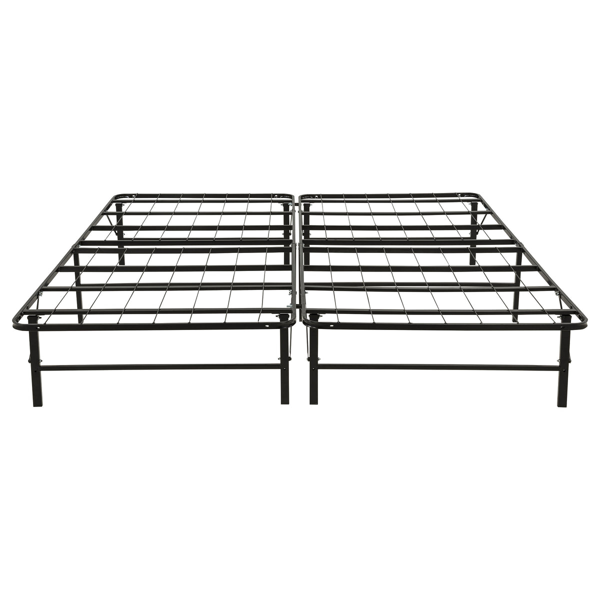 Kramer Eastern King Folding Metal Platform Bed Frame Black