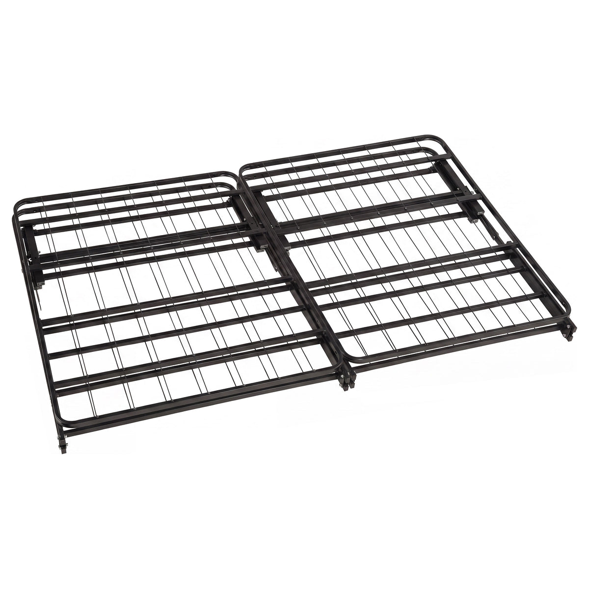 Kramer Eastern King Folding Metal Platform Bed Frame Black