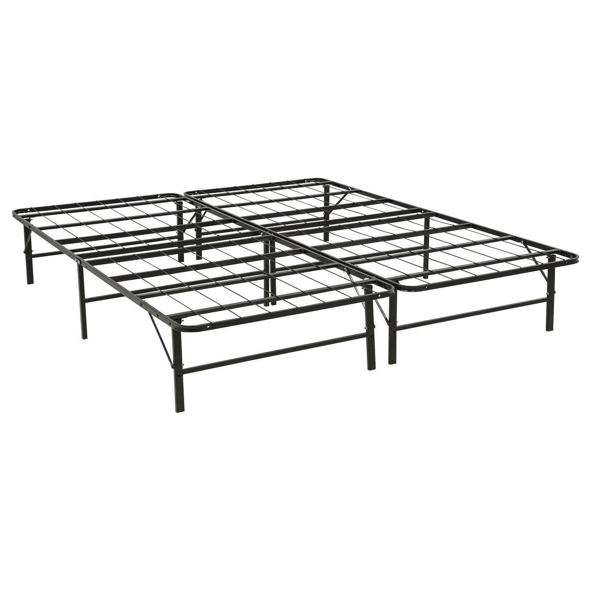 Kramer California King Folding Metal Bed Frame Black