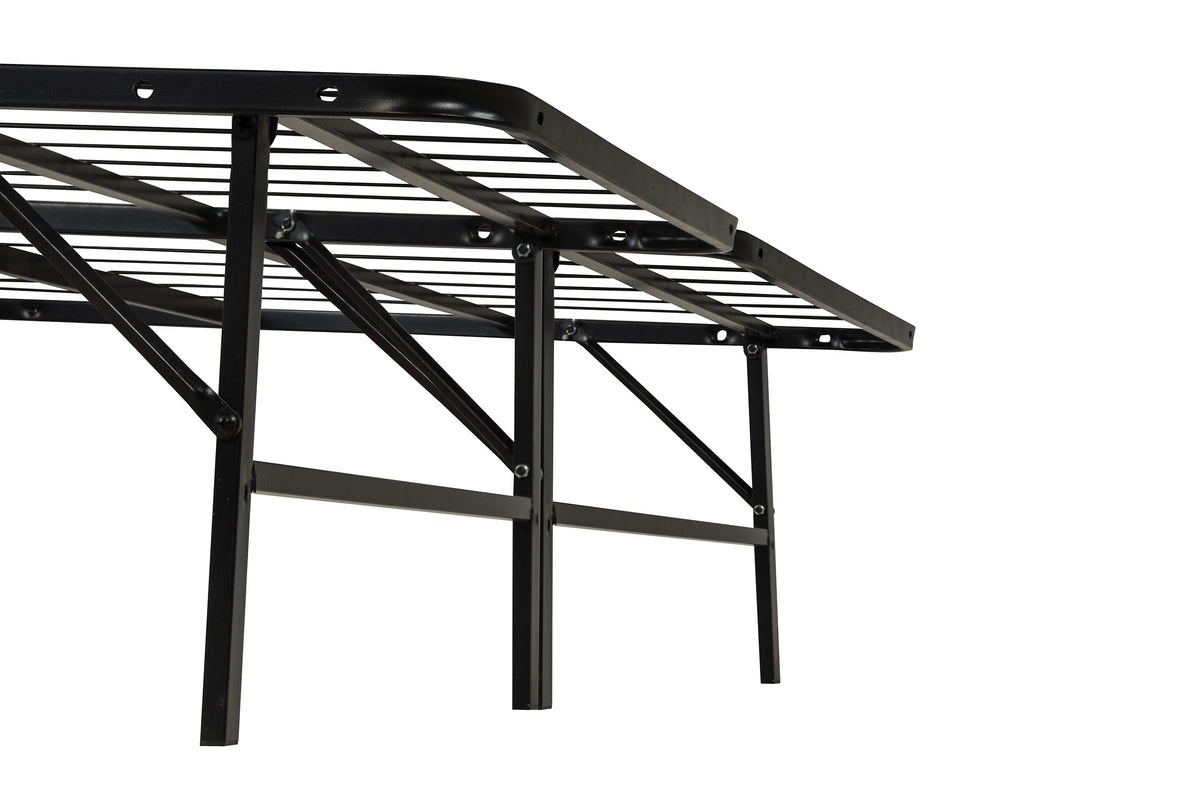 Kramer California King Folding Metal Bed Frame Black