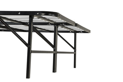Kramer Queen Folding Metal Platform Bed Frame Black