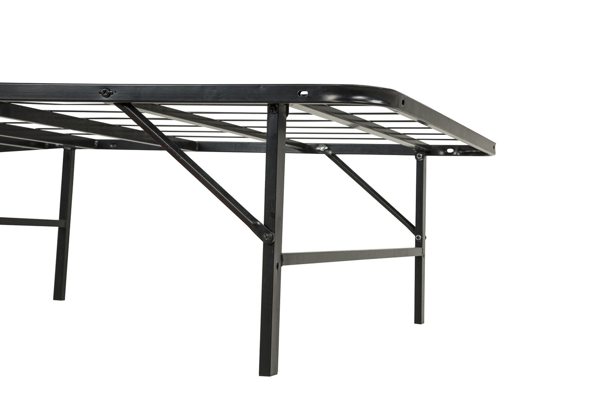 Kramer Twin Folding Metal Platform Bed Frame Black