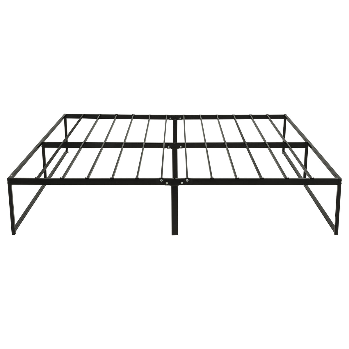 Gates Eastern King Heavy-Gauge Metal Platform Bed Frame Black