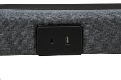 Weston Queen Dual-Motor Massage Adjustable Bed Base in Black and Grey