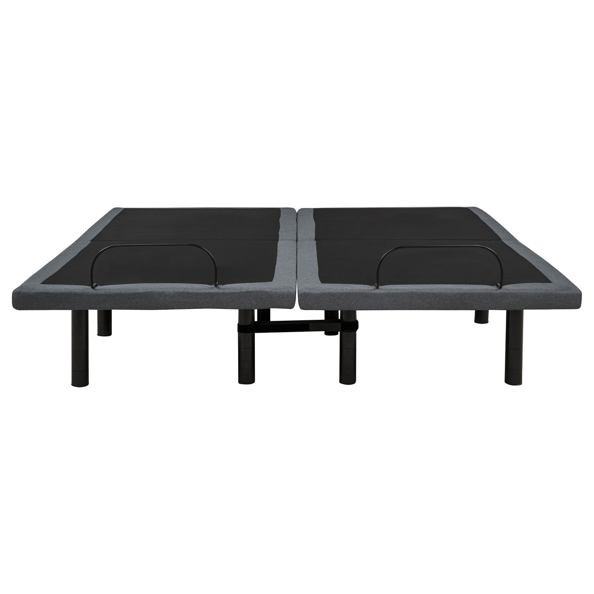Weston Split Eastern King Massage Adjustable Bed Base in Black and Grey