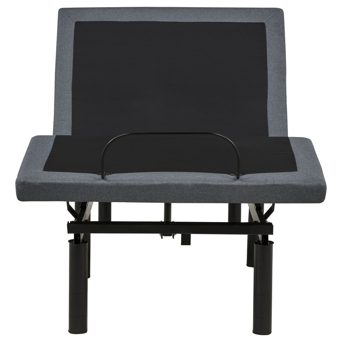 Weston Twin XL Dual-Motor Massage Adjustable Bed Base in Black and Grey