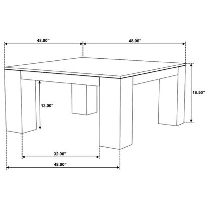 Butte 3-piece Mango Wood Coffee and End Table Set Natural