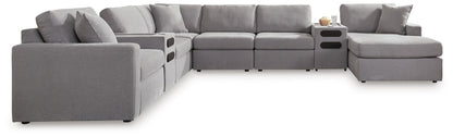 Modmax 8-Piece Sectional with Storage Chaise and Audio Consoles