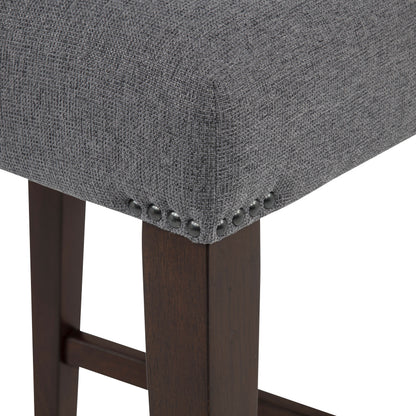 Naser 5-piece 48-inch Round Dining Table Set Grey and Dark Walnut