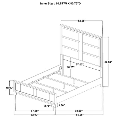 Farre 4-piece Queen Bedroom Set Dark Brown