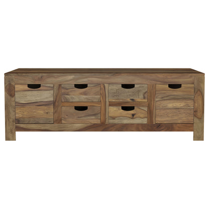 Esther 2-Piece Solid Sheesham Coffee and End Table Set Natural