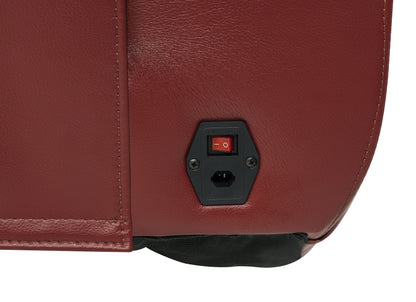 Rojas 3-Piece Dual Power Reclining L-Shaped Sectional with Bluetooth Red