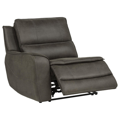 Marcell 7-Piece L-Shaped Power Reclining Sectional with Dual Consoles Grey