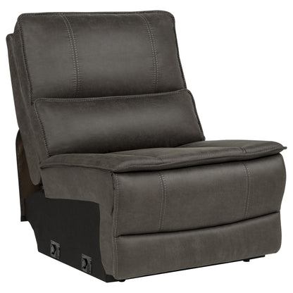 Marcell 7-Piece L-Shaped Power Reclining Sectional with Dual Consoles Grey