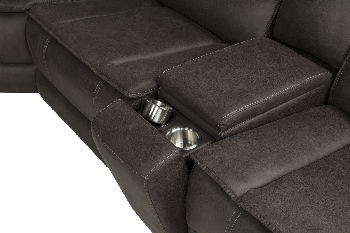 Marcell 3-Piece Power Reclining Loveseat with Charging Console Grey