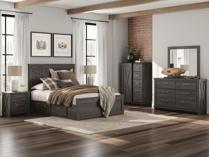 Vonitta Bay Queen Panel Bed with Storage