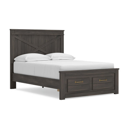 Vonitta Bay Full Panel Platform Storage Bed