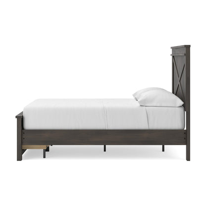 Vonitta Bay Full Panel Platform Storage Bed
