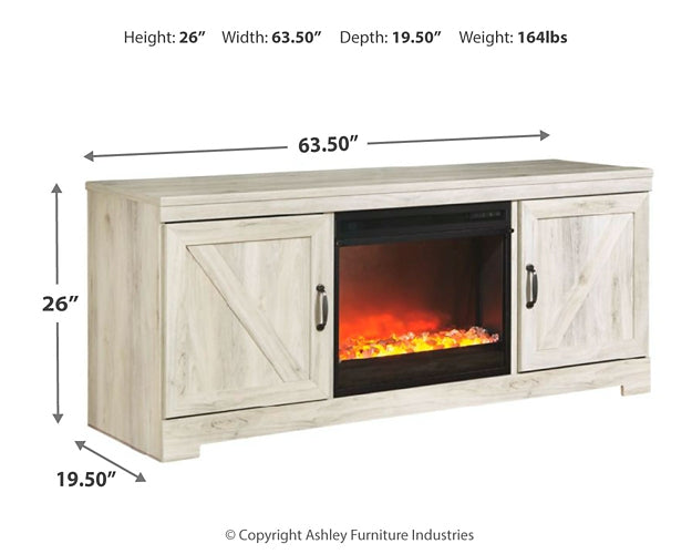 Bellaby 63" TV Stand with Fireplace