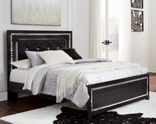 Load image into Gallery viewer, Kaydell Queen/Full Upholstered Panel Headboard with Mirrored Dresser
