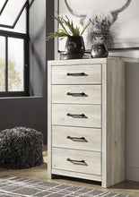 Load image into Gallery viewer, Cambeck Queen Panel Bed with 4 Storage Drawers with Mirrored Dresser, Chest and 2 Nightstands

