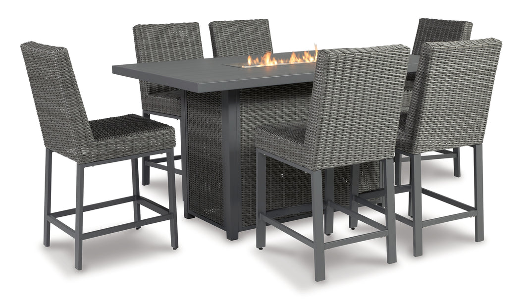 Palazzo Outdoor Fire Pit Table and 4 Chairs