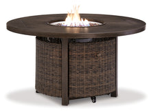 Load image into Gallery viewer, Paradise Trail Outdoor Sofa and Loveseat with Fire Pit Table
