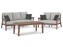 Load image into Gallery viewer, Emmeline Outdoor Sofa and Loveseat with Coffee Table

