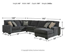 Load image into Gallery viewer, Tracling 3-Piece Sectional with Ottoman
