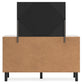 Vessalli Queen Panel Bed with Mirrored Dresser