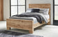 Hyanna Full Panel Bed with Mirrored Dresser and Nightstand