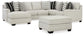 Huntsworth 4-Piece Sectional with Ottoman