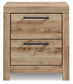 Hyanna Full Panel Storage Bed with Mirrored Dresser and 2 Nightstands