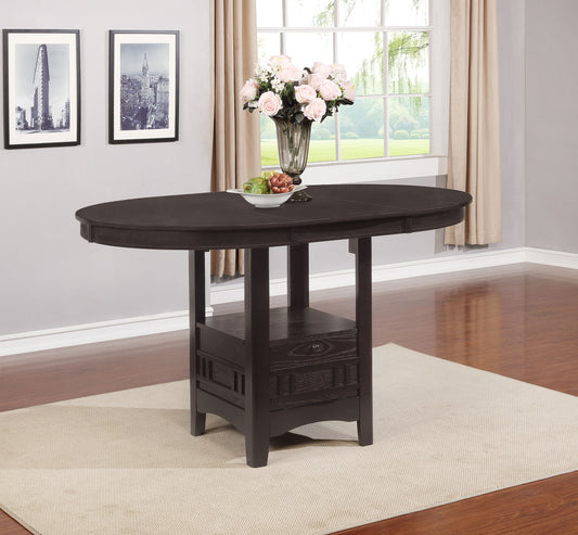 Lavon Oval Counter Height Table Espresso