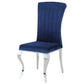 Betty Velvet Upholstered Dining Chair Ink Blue (Set of 4)