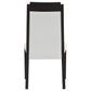 Brookmead Wood Dining Side Chair Ivory and Black (Set of 2)