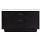 Sherry 3-drawer Marble Top Sideboard Buffet Rustic Espresso