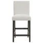 Alba Boucle Upholstered Counter Chair White (Set of 2)