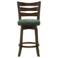 Murphy Wood Counter Height Swivel Bar Chair Hunter Green