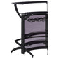 Dallas 2-shelf Home Bar Smoked and Black Glass