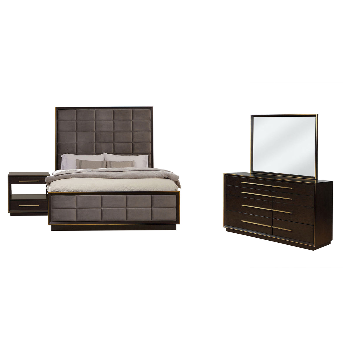 Durango 4-piece California King Bedroom Set Smoked Peppercorn