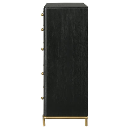 Arini 6-drawer Bedroom Chest Black