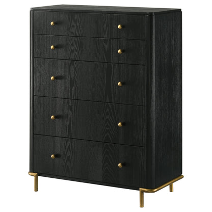 Arini 6-drawer Bedroom Chest Black