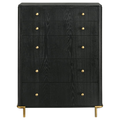 Arini 6-drawer Bedroom Chest Black