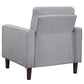 Bowen Upholstered Track Arms Tufted Chair Grey