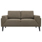 Rilynn Upholstered Track Arms Loveseat Brown