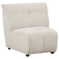 Charlotte 5-piece Upholstered Curved Modular Sectional Sofa Ivory