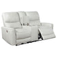 Greenfield 3-piece Upholstered Power Reclining Sofa Set Ivory